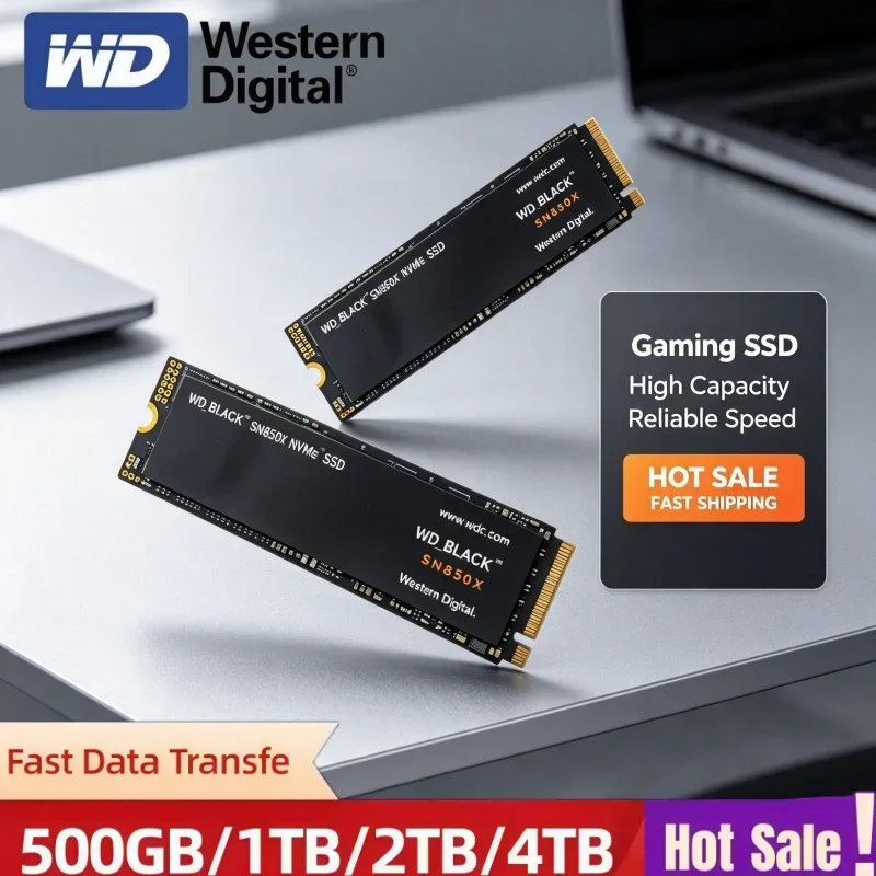 WD BLACK SN850X 4TB M.2 PCIe 4.0 X4 NVMe SSD Internal High Speed Solid State Drive Large Capacity Hard Drive For PC Laptop PS5