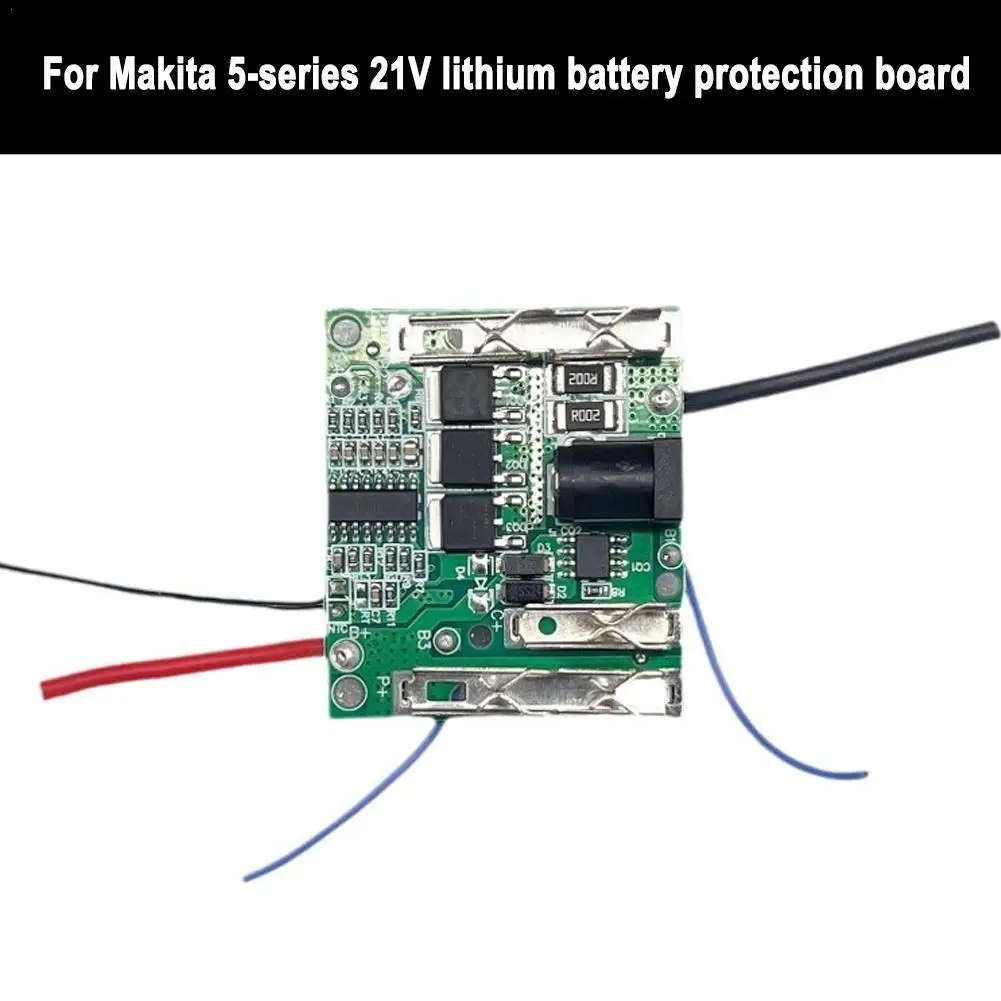 

Battery Charging Protection Board For Makita 5 String 21V With Temperature-controlled Lithium Battery Protection Board