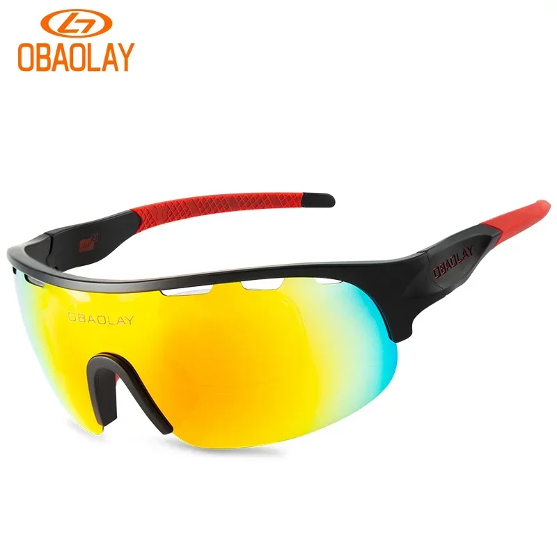 OBAOLAY Sunglasses for Men Bicycle Cycling Glasses Sun Glasses Ladies Custom Glasses Men Outdoor Sports Riding Sunglasses