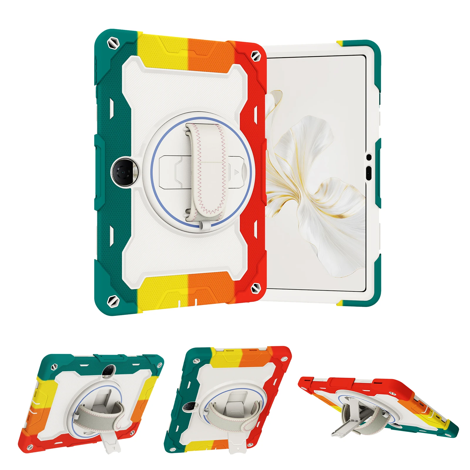 

360 Rotating Armor Case For Huawei Honor Pad 9 (Tablet 9) 2023 12.1 inch Model HEY2-W09 Heavy Duty Kickstand Cover Shockproof