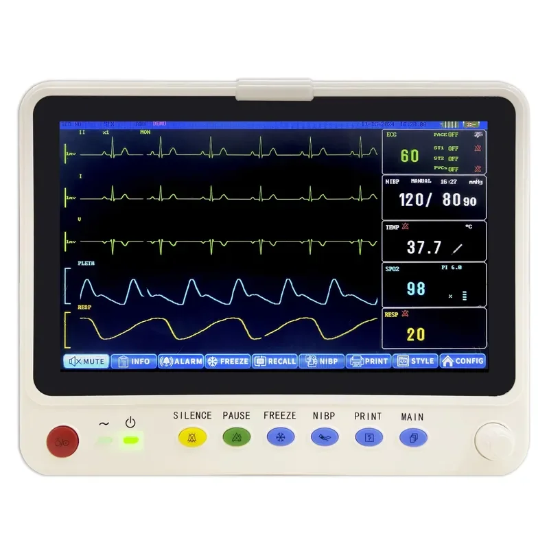 Rainbow PM9000 10-Inch Portable Electric Multi-Parameter Class II Monitor ISO13485 Certified 1-Year Warranty Plastic