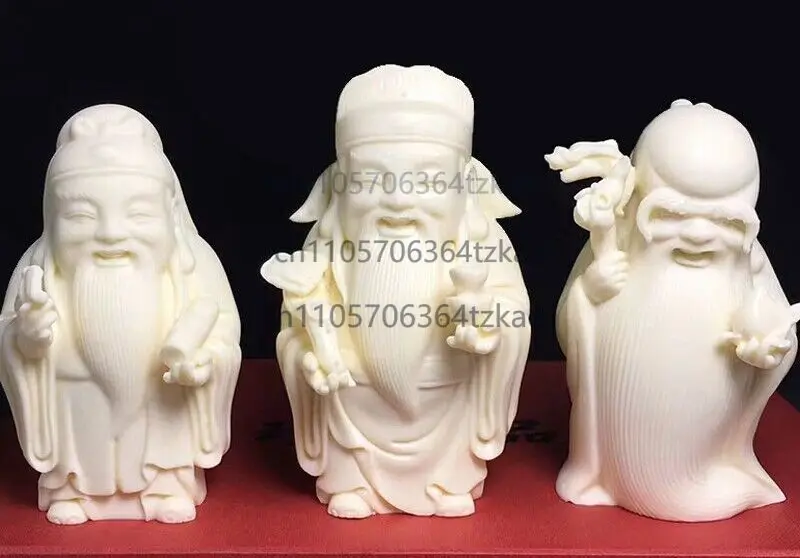 

Набор из 3 статуэток китайских традиционных статуэток «Три бога Фук Лук Сао» для декора дома, предметы декоративно-прикладного искусства
