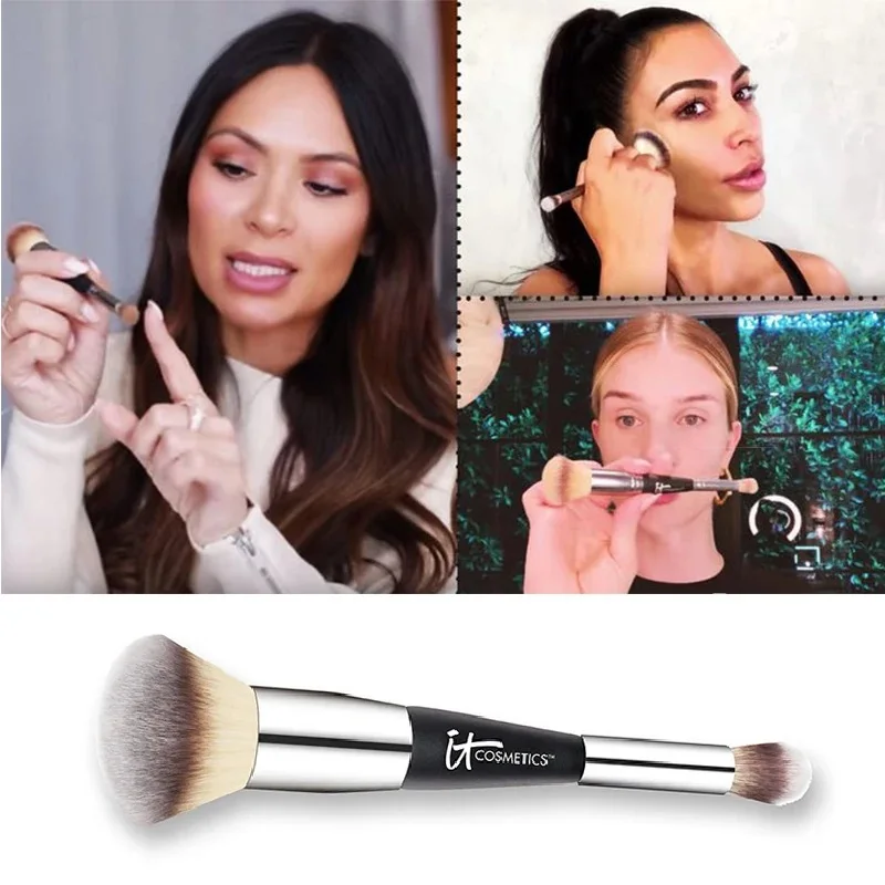 

HEAVENLY LUXE COMPLEXION PERFECTION BRUSH #7 DUAL AIRBRUSH FOUNDATION & CONCEALER BRUSH IT COSMETICS NOSE CONTOUR MAKEUP BRUSH