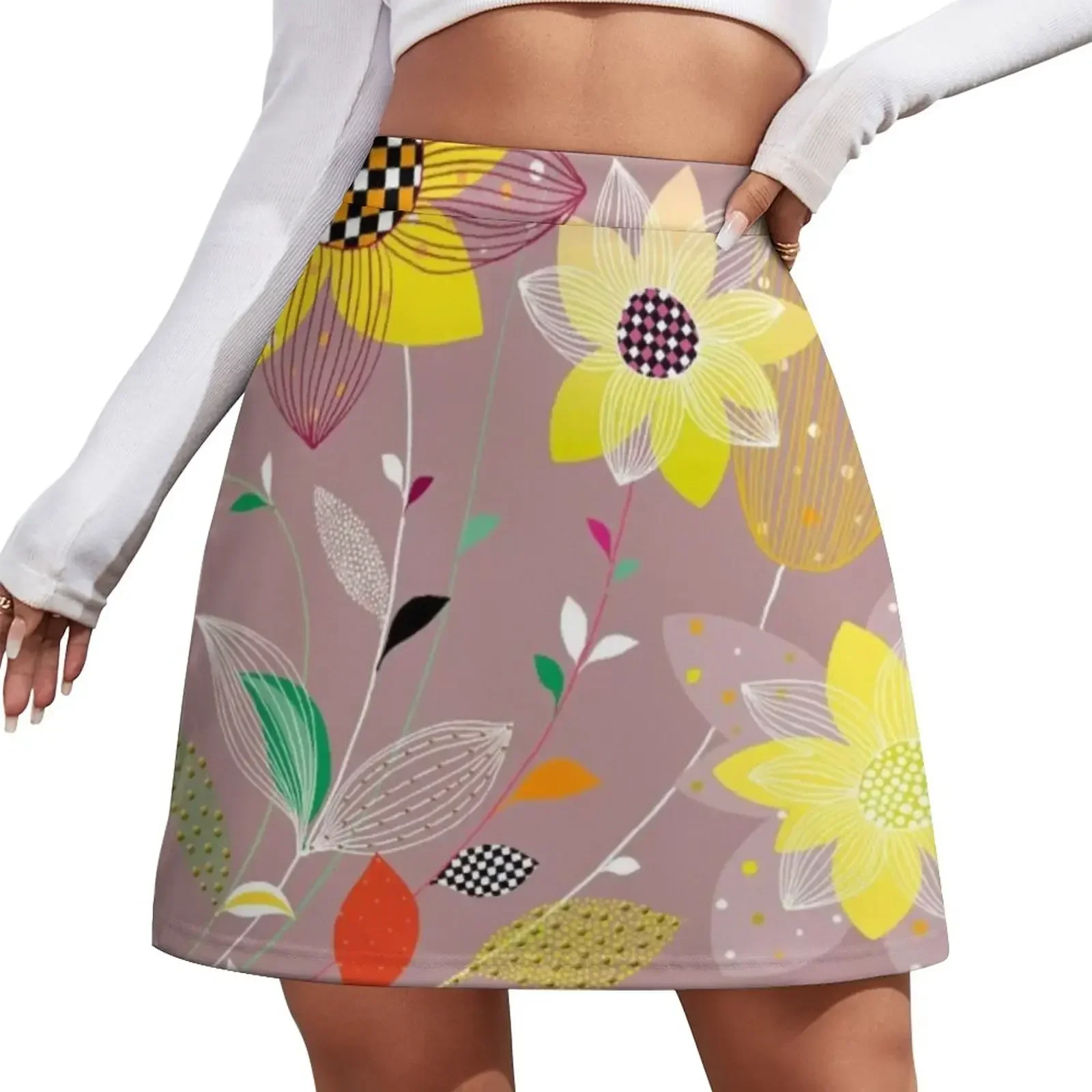 

Yellow Is For Friendship Mini Skirt skirts for women 2024 modest skirts for women Skirt pants