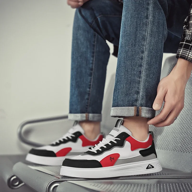 Street Style Skateboard Shoes For Men Comfortable Platform Casual Sneakers Man Sports Shoes Outdoor Non-slip Men's Skate Shoes