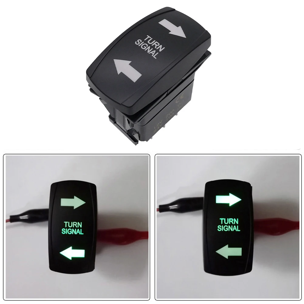 

Part Switch Rocker Switch Turn Signal Vehicle ABS Accessories Black Boat For RV LED Pickup Practical Brand New