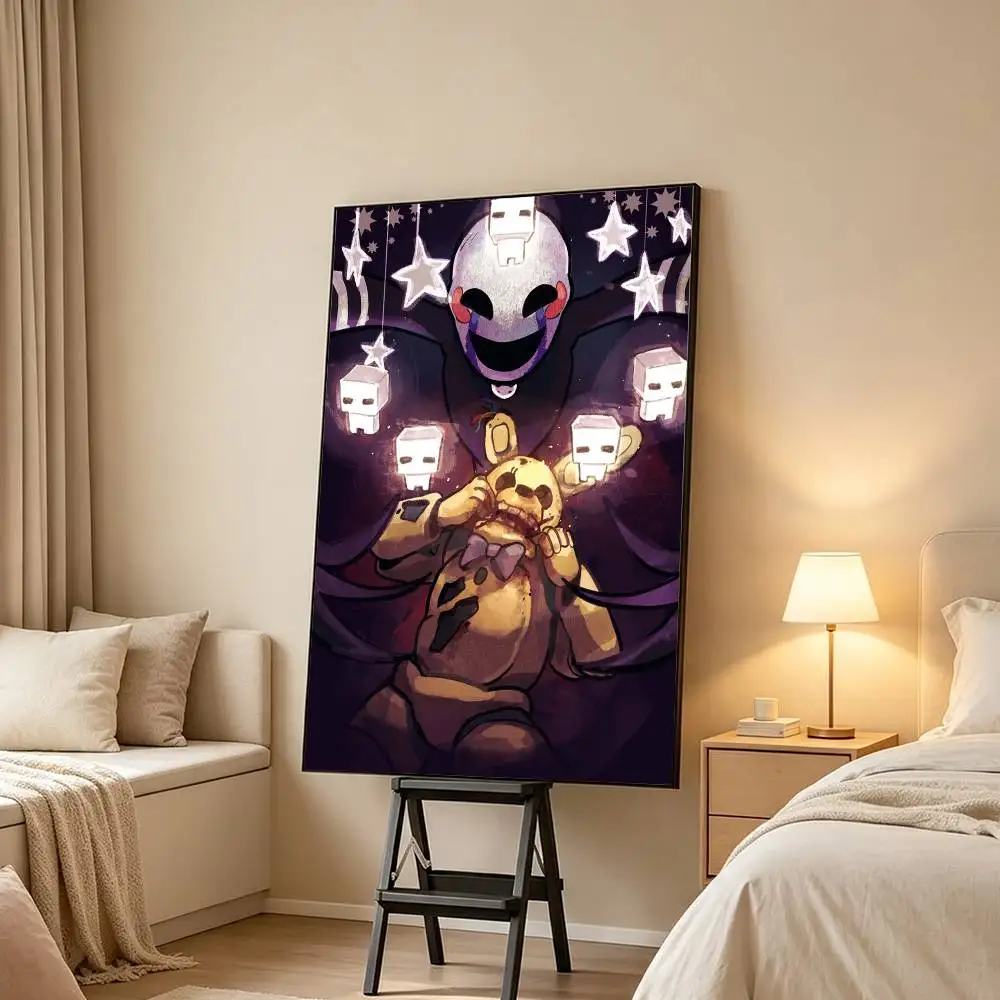 Five Nights At Freddy-S FNAF Poster High Quality Dorm Living Room Aesthetic Wall Decoration Painting Stickers Gift