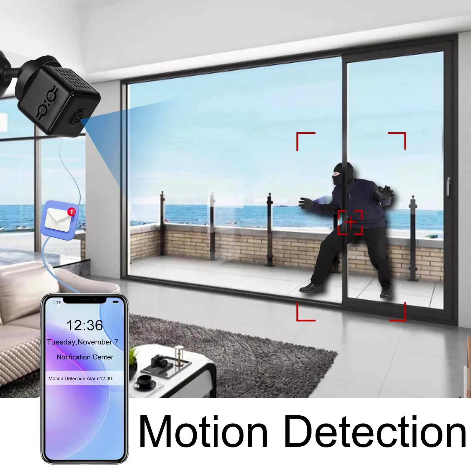 HD Mini Camera Remote Live View Secret small Camera for Home Security Wi-Fi Surveillance Camera Baby Monitor Security