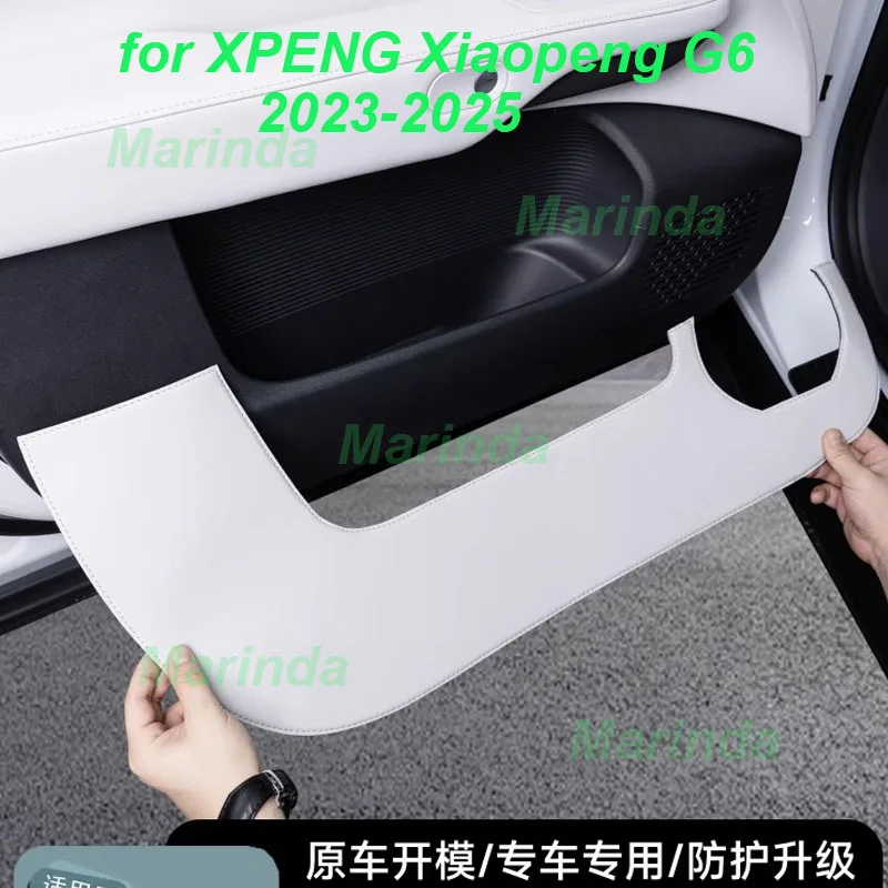 

Car Door Anti-kick Thicken Leather Pad for XPENG Xiaopeng G6 2024-2025 Panel Scratch Proof Protective Cover Interior Accessories
