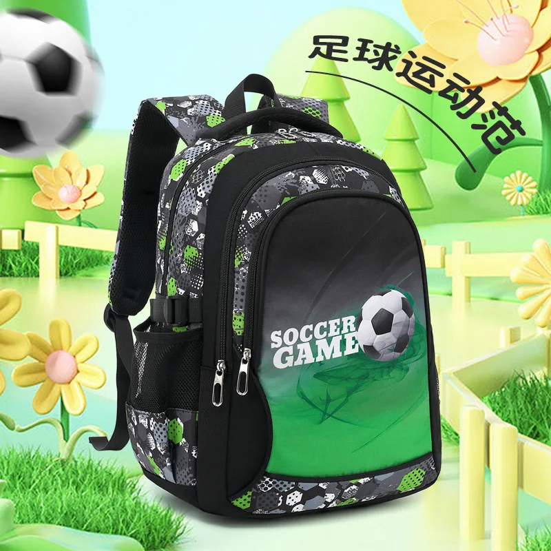 Cross-Border New Arrival Primary School Student Junior's Schoolbag Casual Trend Backpack Large Capacity Waterproof Rucksack Boys