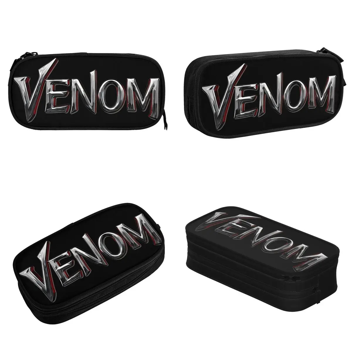 Creative Venom Logo Pencil Case Pencil Box Pen Box Kids Large Storage Bags School Supplies Gifts Stationery