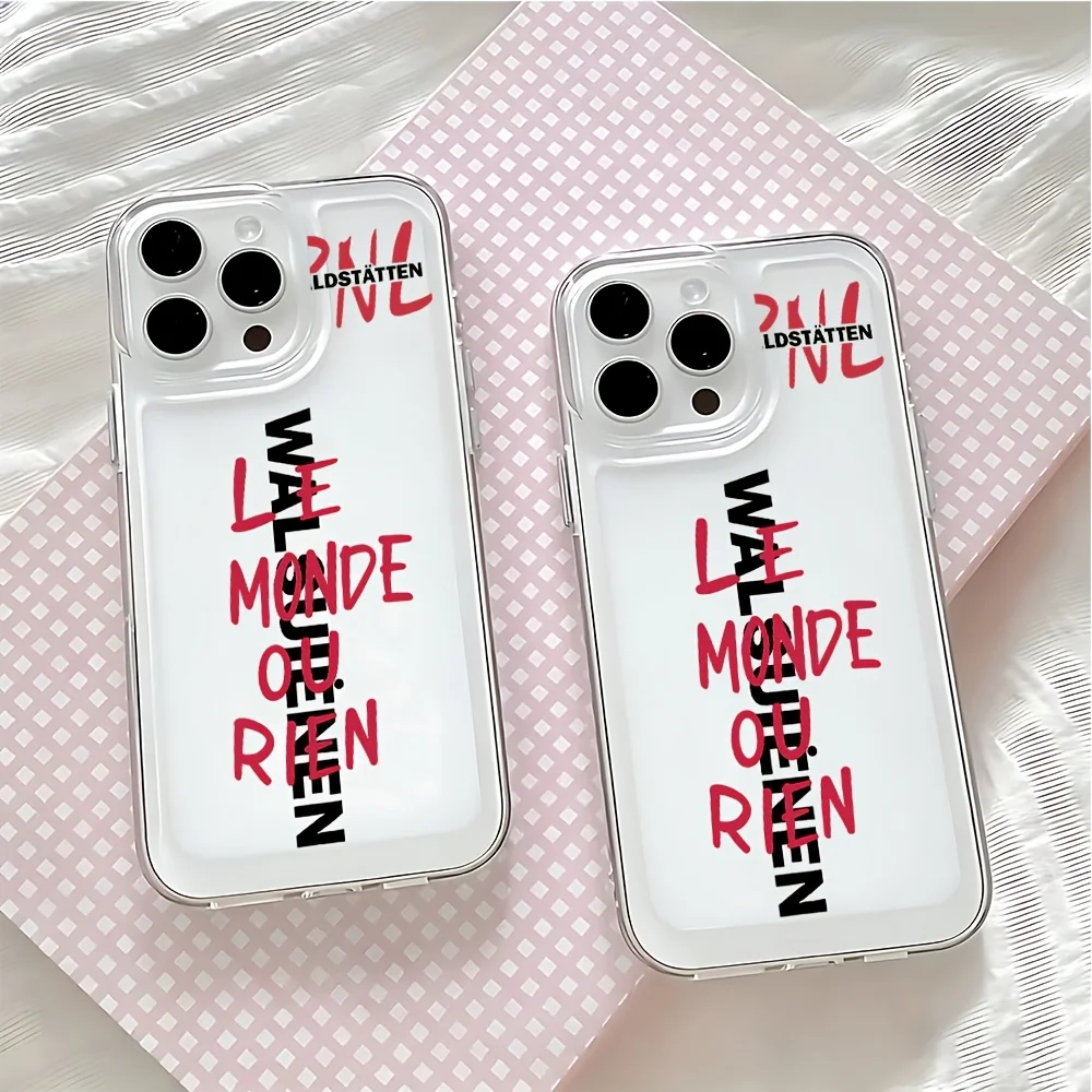 Funda Transparente para iPhone 17 16 16e 15 14 13 12 11 Mini Pro Max X XR XSMax 7 8 Air Plus con Diseño del Rapper PNL