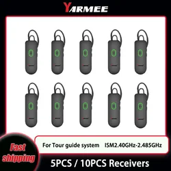 YARMEE Bluetooth Ear Hook Audio Wireless Tour Guide System Noise reduction function 5/10 Receivers For Travelling Translation