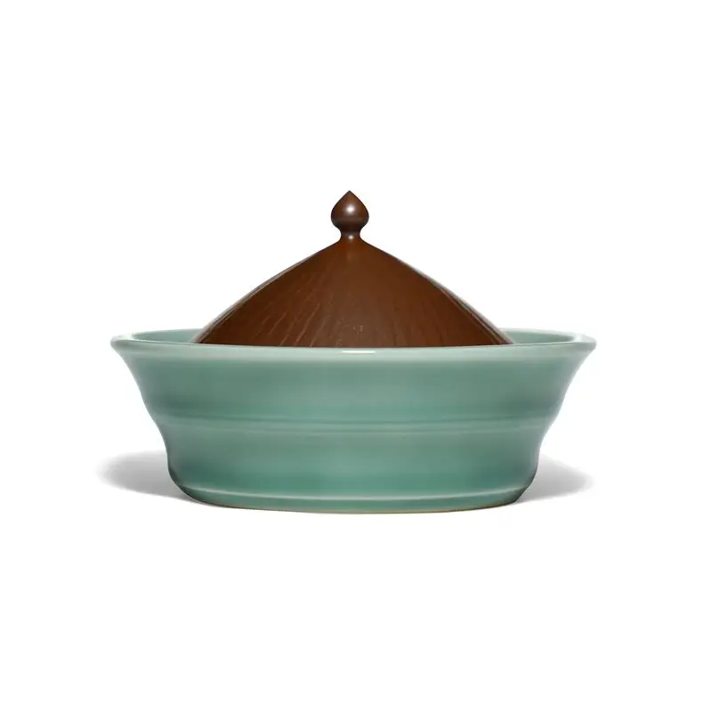Handmade ashtray, high-end double-glazed ceramics, Chinese creativity, anti-ash with lid, windproof ashtray