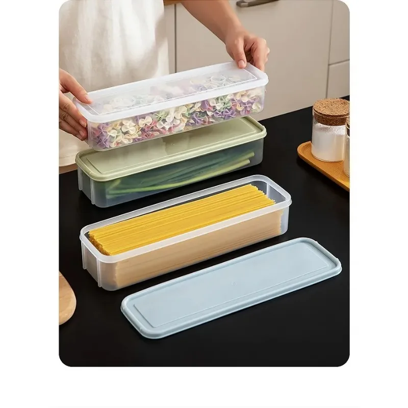 Kitchen Noodle Spaghetti Container Household Cereal Preservation Storage Box with Cover Spaghetti Box Kitchen Food Container