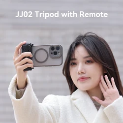 Ulanzi JJ02 Tripod with Remote 3-in-1 Versatility Selfie Stick Phone Grip with Cold Shoe Mounts Vertical Horizontal Shooting