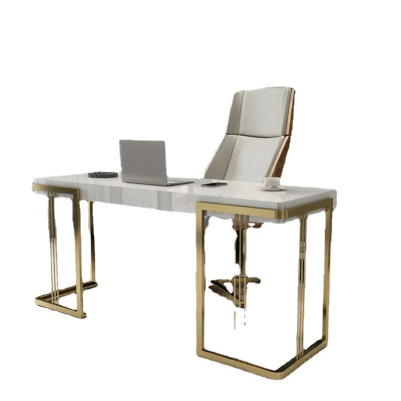High quality desk modern minimalist desk computer desk learning stainless steel home furniture kids bookshelf bookshelf desk