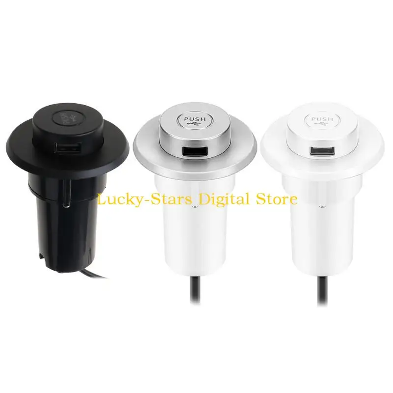 

T3EE USB-концентратор-удлинитель, настольное отверстие, встроенное USB-зарядное устройство, подъемный скрытый вилка США/ЕС для