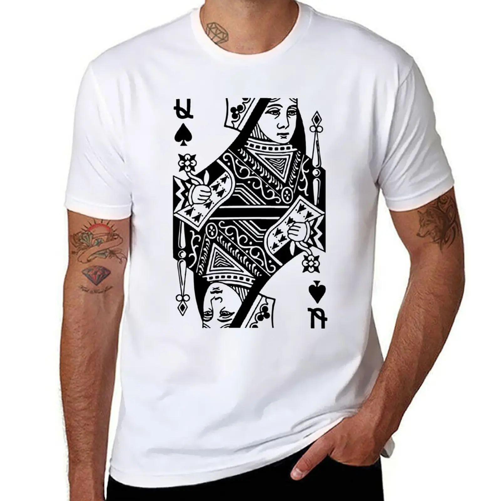 

Queen of Spades T-Shirt t shirts designer cotton tshirt 100% T-Shirt