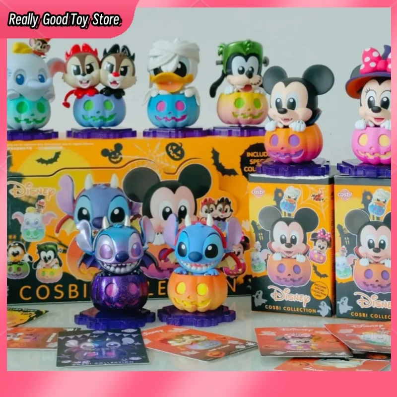 Caja ciega de dibujos animados de Mickey Mouse y sus amigos, colección de adornos de escritorio, modelo Kawaii, juguete, regalo de Halloween