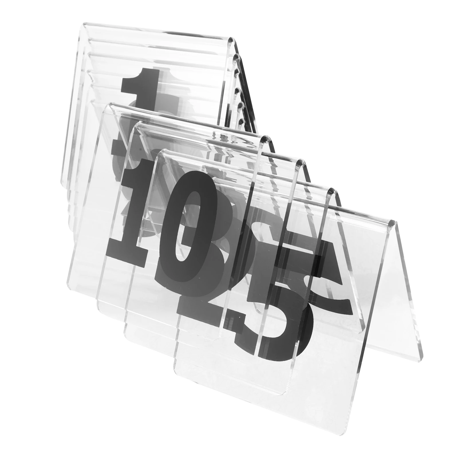 

1 set Acrylic Table Numbers Clear Double Sided Table Tent Numbers For Wedding Restaurant Event Banquet Seating 1-10