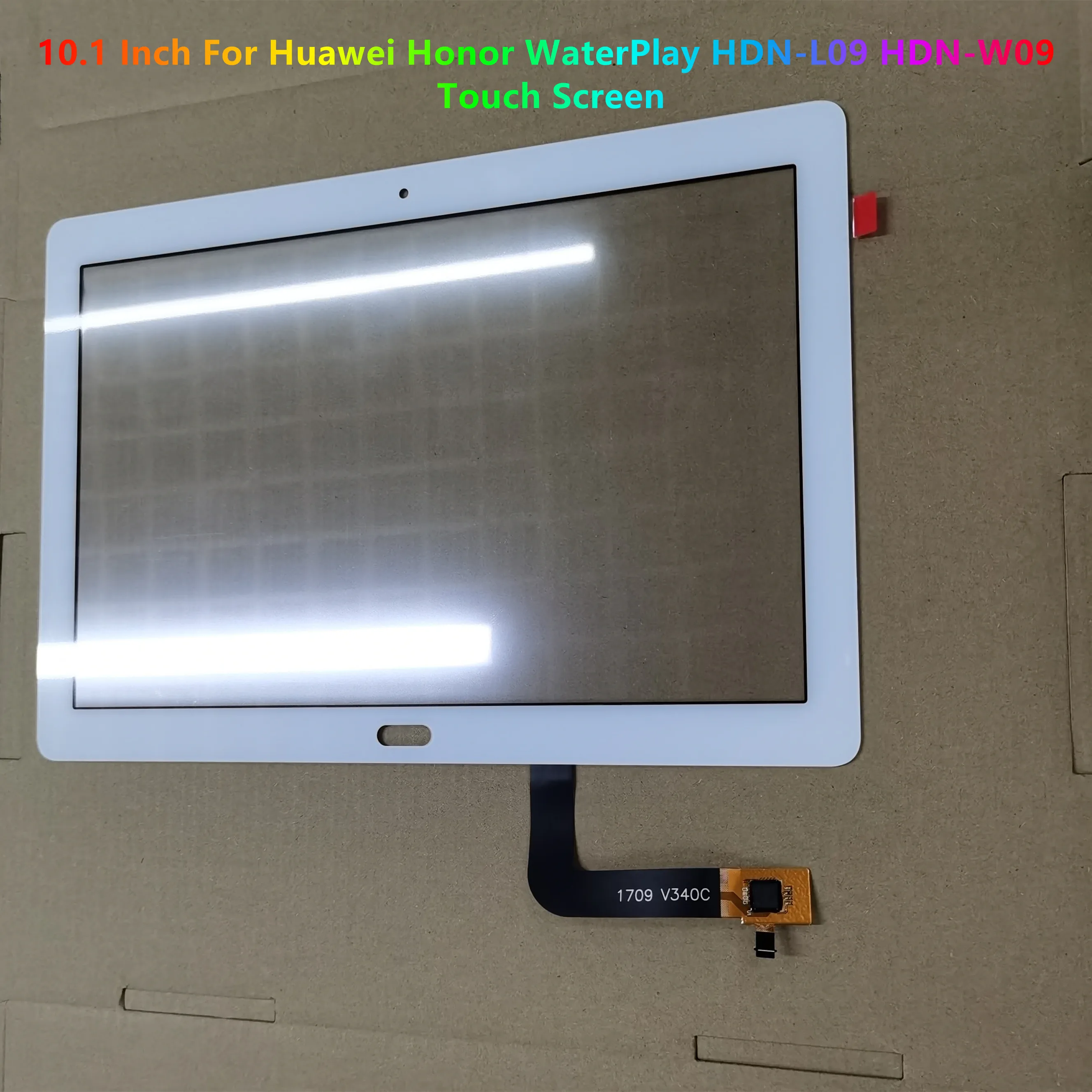 New 10.1'' For Huawei Honor WaterPlay 10.1 HDN-L09 HDN-W09 Touch Screen Digitizer Panel Front Glass +Laminated OCA Glue Tested