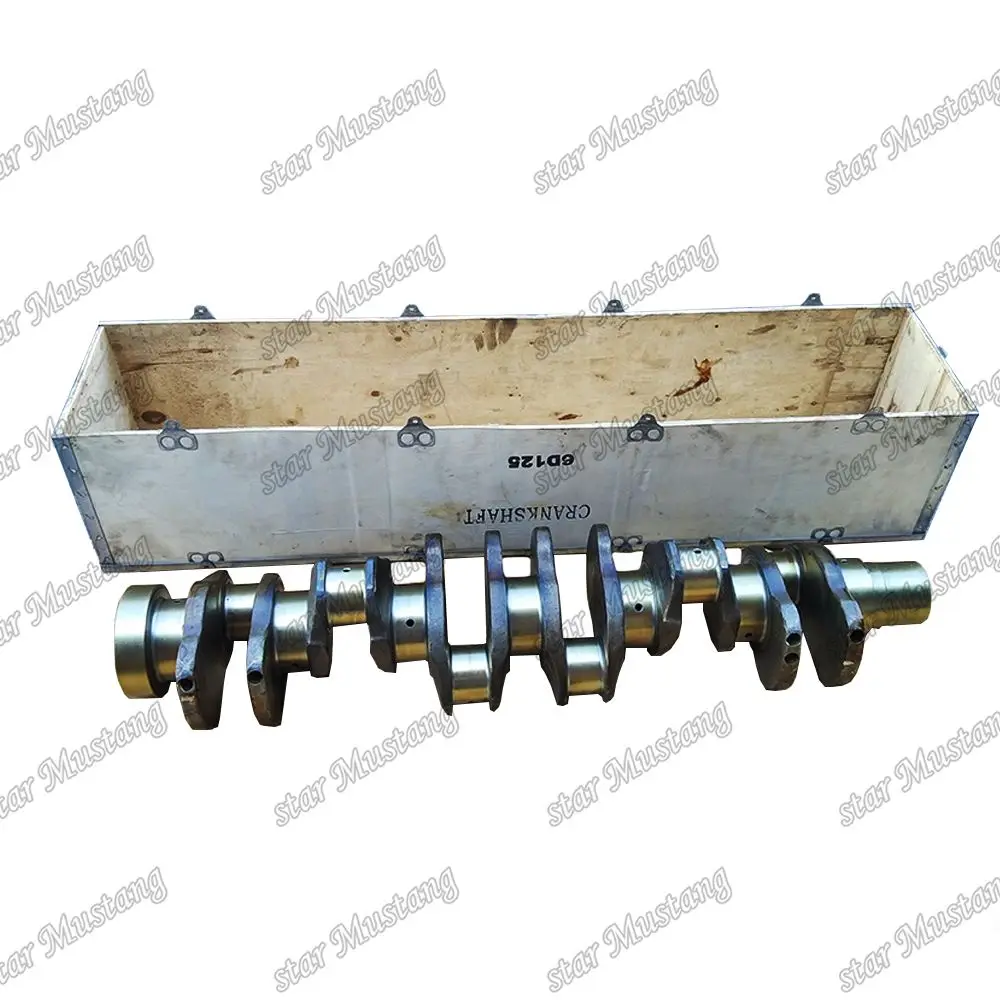 Crankshaft 6D125 forged steel 6151-31-1110 Suitable For Komatsu Engine