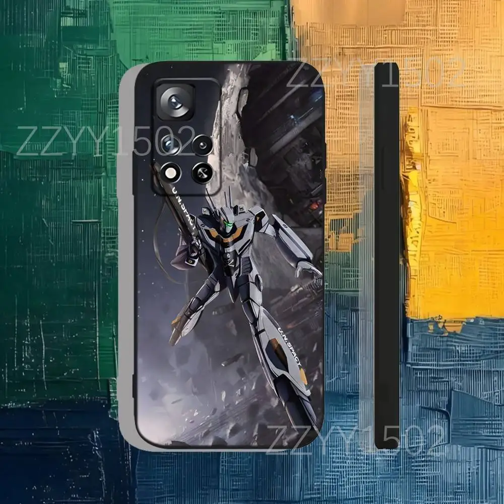 Coque de téléphone r-robotech Macross pour Samsung S25,S24,Ultra,S20,S30,Plus,S22,S23,Ultra,Plus,5G, Silicone noir souple