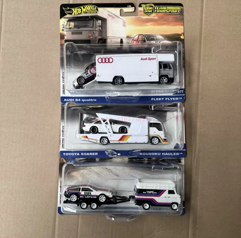 Heiße echte Hot Wheels Automotive Kultur Transport Flotte hochwertige Autosammlung Modell Flf56 Junge Geburtstagsgeschenke Spielzeug