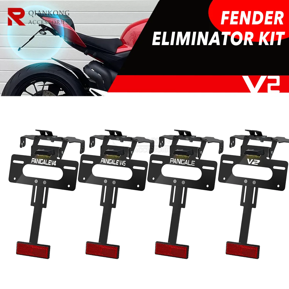 

FOR DUCATI Panigale V4 PANIGALE V2 Streetfighter V2 2018-2025 License Plate Holder Bracket Rear Tail Tidy Fender Eliminator kit