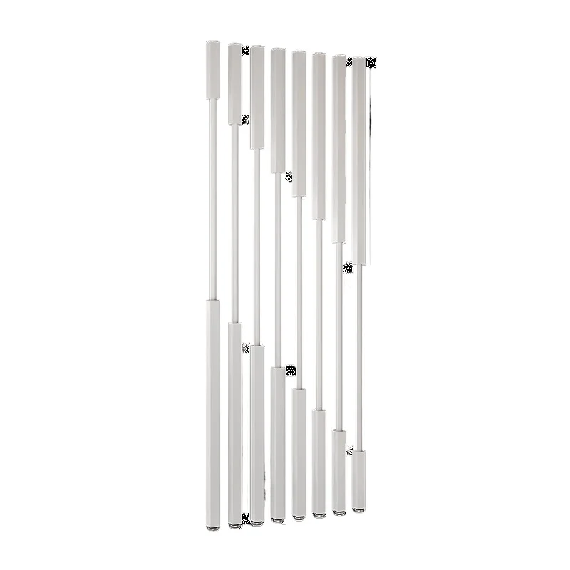 Column Partition Entrance False Wall Column Wrought Iron Metal Hollow Fence Office Grille
