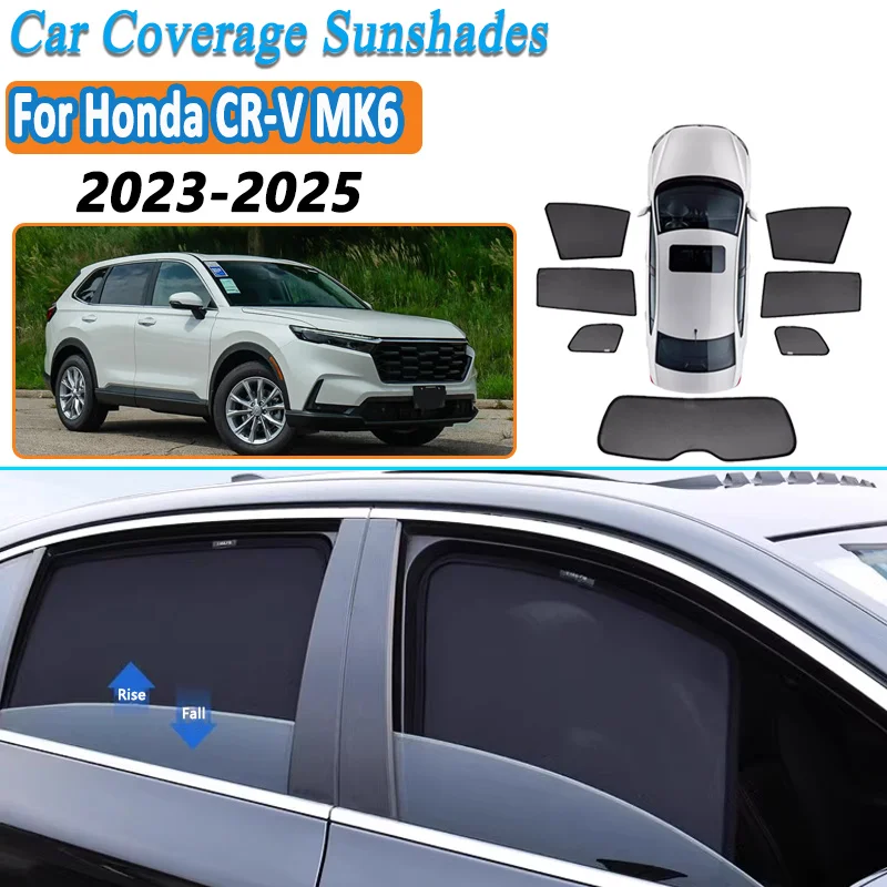 

For Honda CRV 2023-2025 CR-V MK6 RS ZC8 Car Mesh Shades Window Sunshade Sunscreen Sun Visors Privacy Curtain Auto Accessories