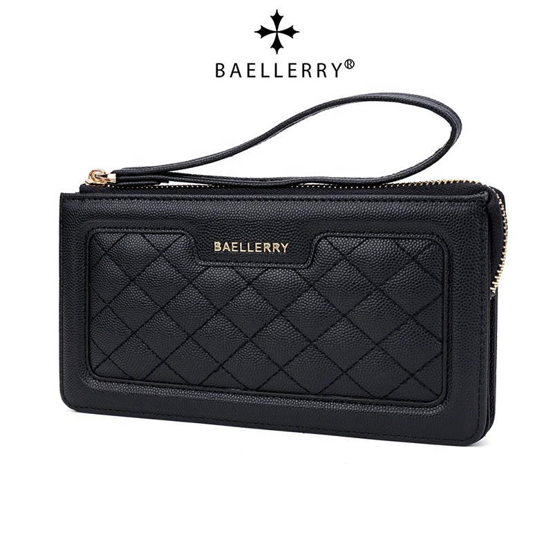 Baellerry Long Women Phone Bag Wallets Handbags Card Holder Female Purses Big Capacity Coin Pocket Zipper Women Wallet