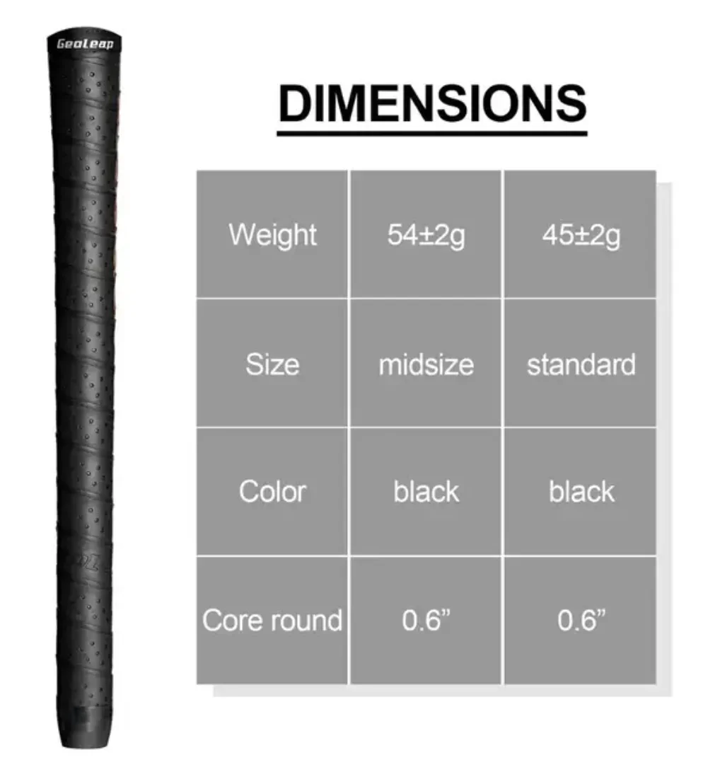 Genuine Geoelap wrap Golf Grips, standard/midsize , iron and wood grips, PU Light Weight grips ,no-slip
