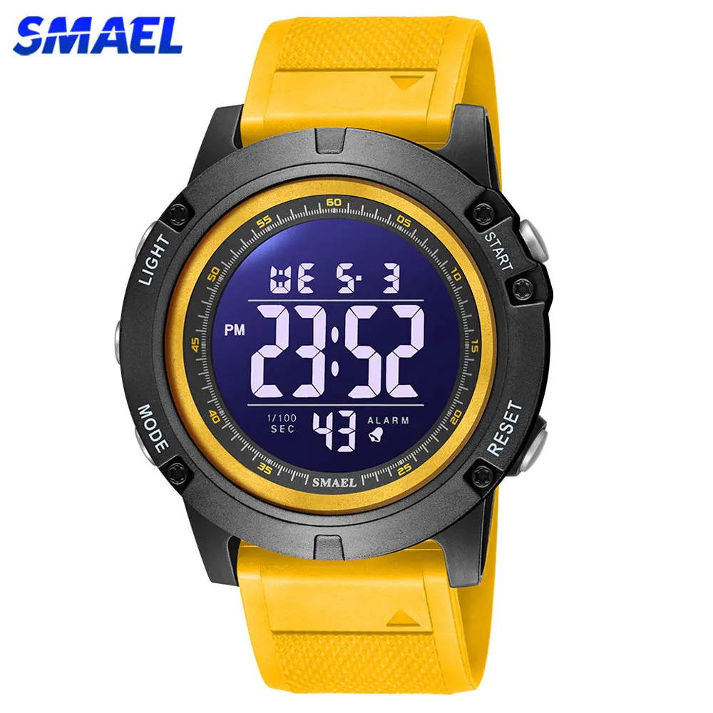 

SMAEL Mens Watches Luxury Brand Military Digital Sport Clock Fashion Waterproof LED Light Wrist Watch For Men 1902 Stopwatches