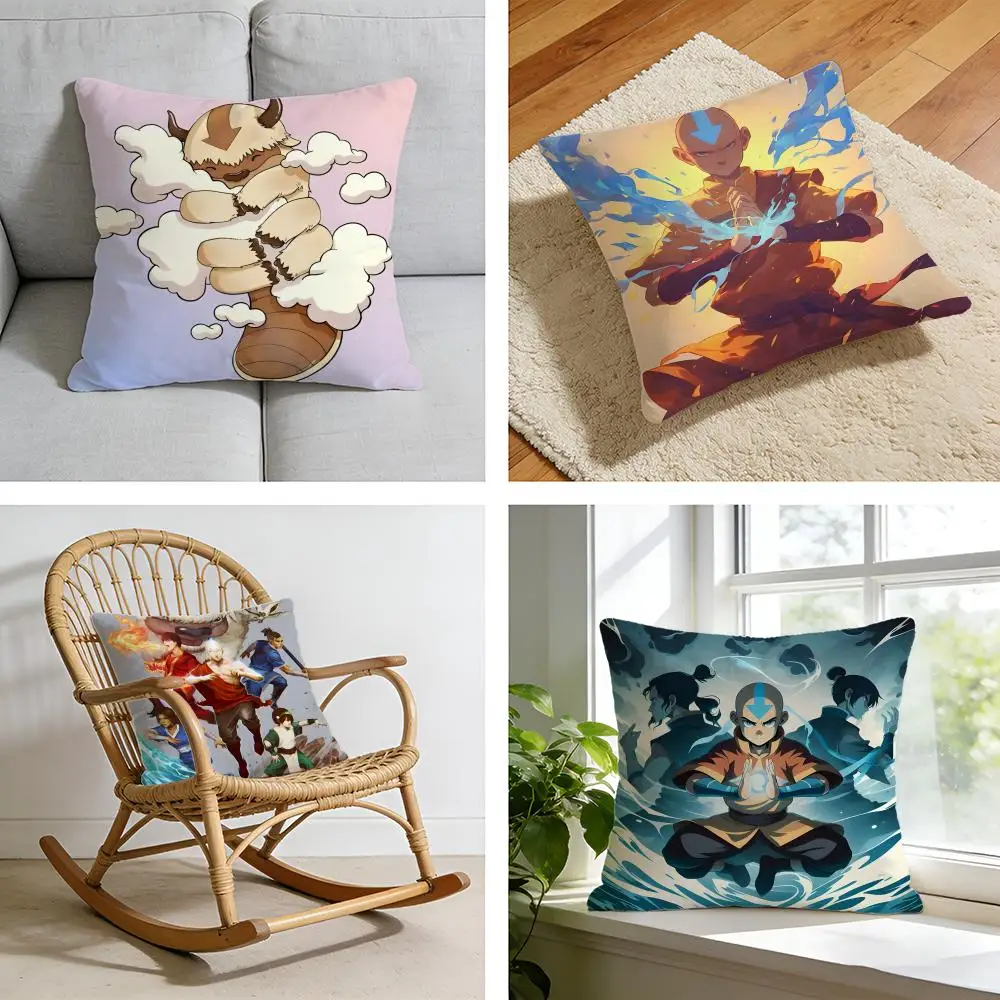 

Наволочка для подушки «Аватар: Легенда об Аанге» из короткого плюша, для кровати, дивана, автомобиля, можно стирать.