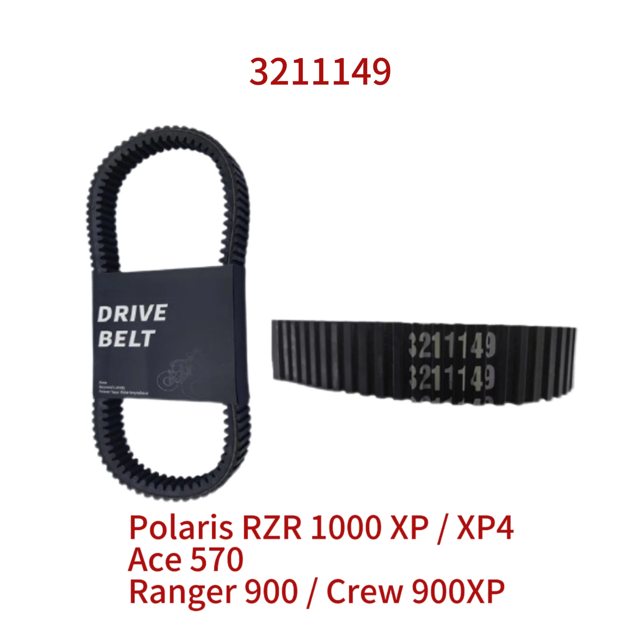 

CVT Drive Belt Fit for Polaris RZR 1000 XP / XP4 / Ace 570 / Ranger 900 OEM 3211142 3211148 3211149 3211172 3211180 1086mm