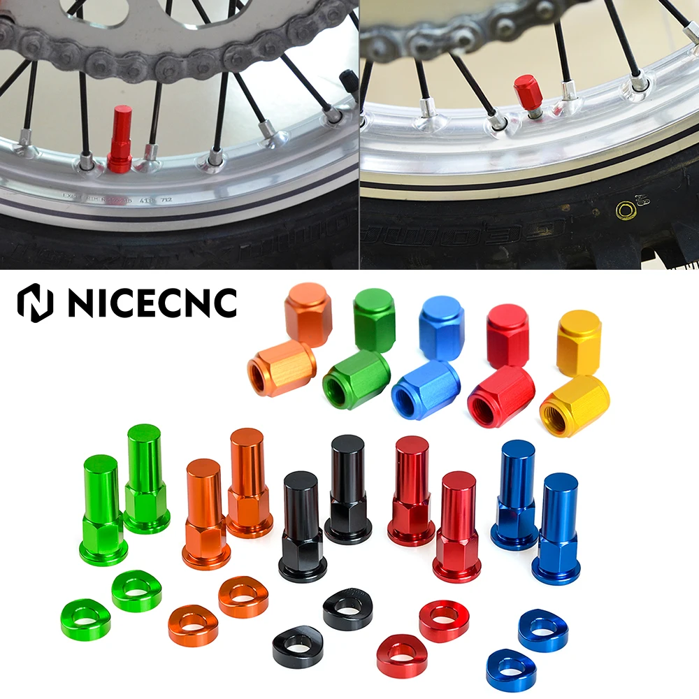 Rim Lock Nut Washer Kit For Enduro Adventures For KTM Husqvarna Yamaha Honda Kawasaki Suzuki GasGas Ducati Beta CFMOTO Sherco