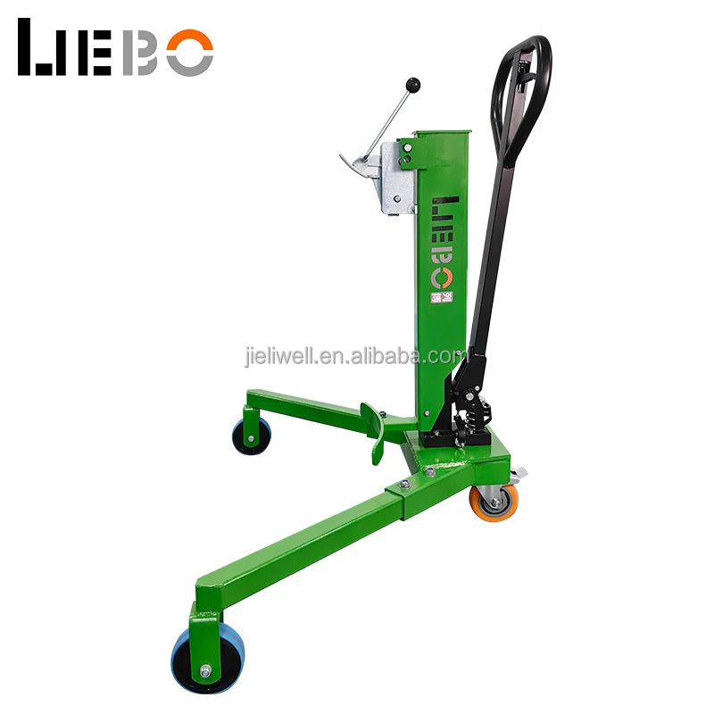 LIEBO 350 KGS Drum Lifter PU wheel for pallet barrel trolley manual oil drum trolley barrels lifter  Pallet Truck