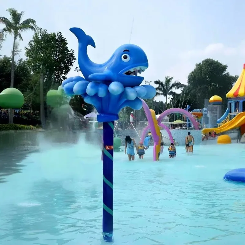 Outdoor water amusement facilities, fiberglass water spray small water game equipment