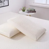 Natural Latex Thin Soft Sleeping Wave Pillow To Help Sleep Adults Ultra-thin Long Low Pillow To Protect The Cervical Spine