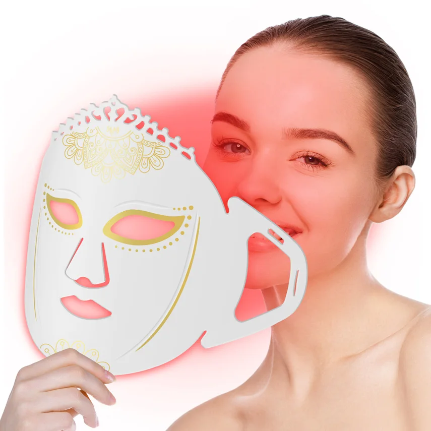 ZJKC 7 Colors Red Light Phototherapy Led Facial Mask Pdt Device for Skin Rejuvenation Whitening Fine Lines Anti-Aging