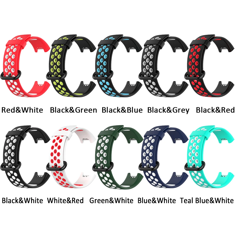 New Breathable Bracelet Replacement Watchband Silicone Strap For  Mi Watch Lite Redmi Watch