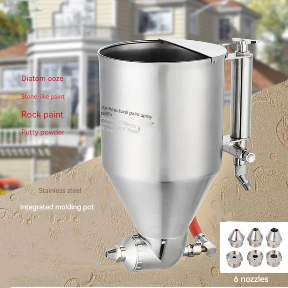 

Exterior Wall Real Stone Paint Spray Gun Diatomaceous Mud Spray Pot Putty Powder Spray Gun Architectural Paint Latex Paint Spray