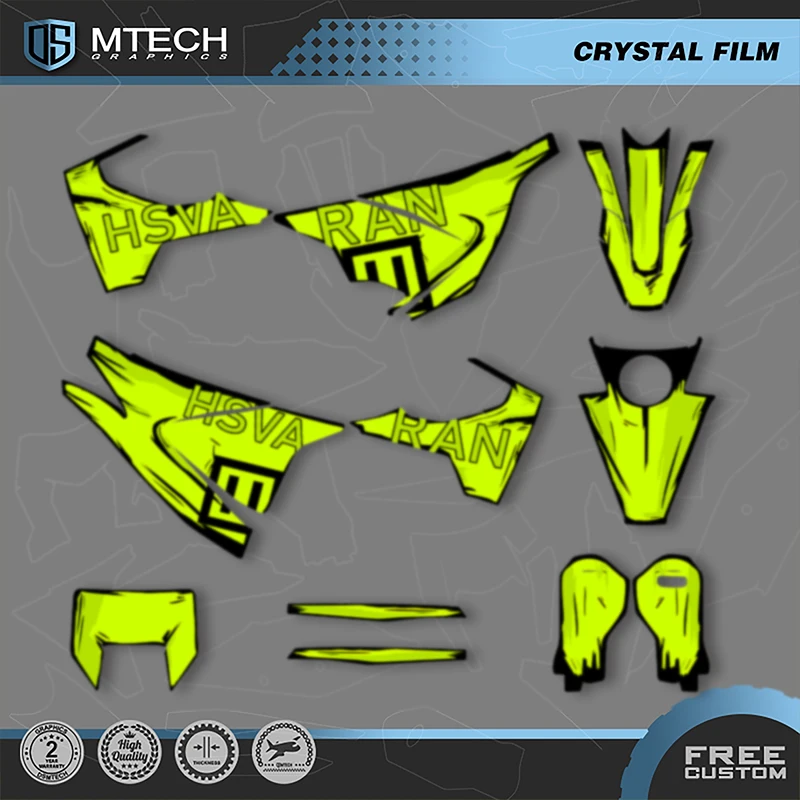 

DSMTECH Custom Team Graphics Decals Stickers Kit for Husqvarna Decal 15-20 701 SUPERMOTO ENDURO 2015-2017 2018 2019 2020 017