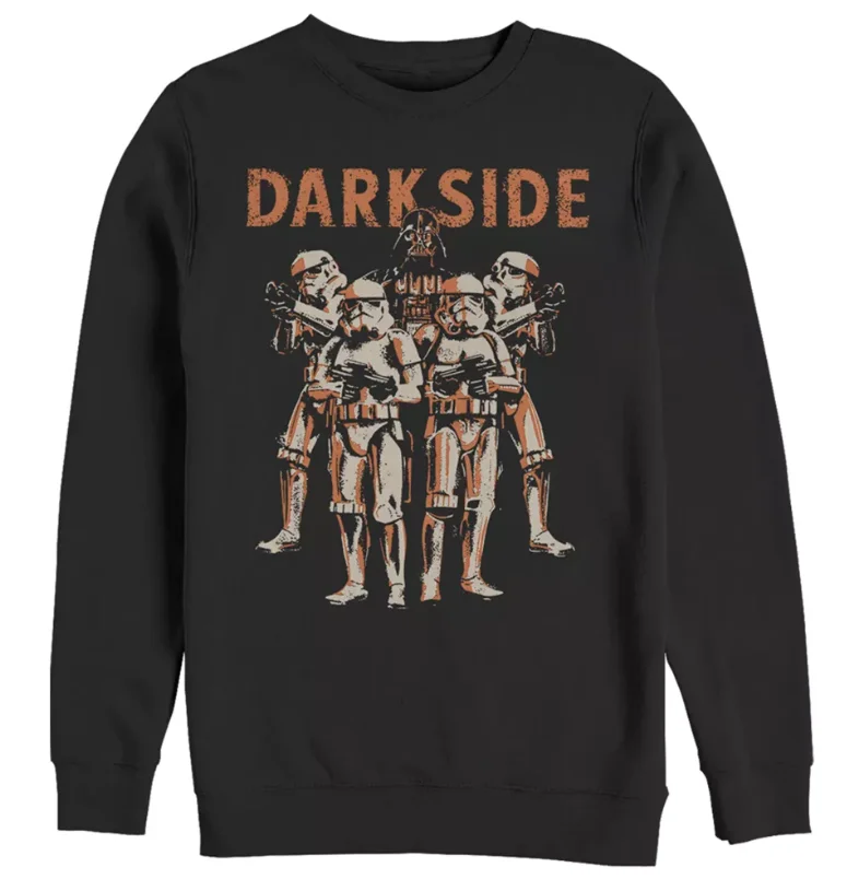 

Sci-fi Star Wars men's and women's printed round-neck hoodies for autumn and winter daily wear with fleece pure cotton hoodies
