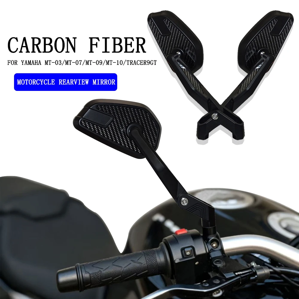 

Motorcycle rearview mirrors Rearview Side Mirror Foldable mirrors rod anti-glare mirrors FOR YAMAHA MT07 MT03 MT09 10 Tracer9GT