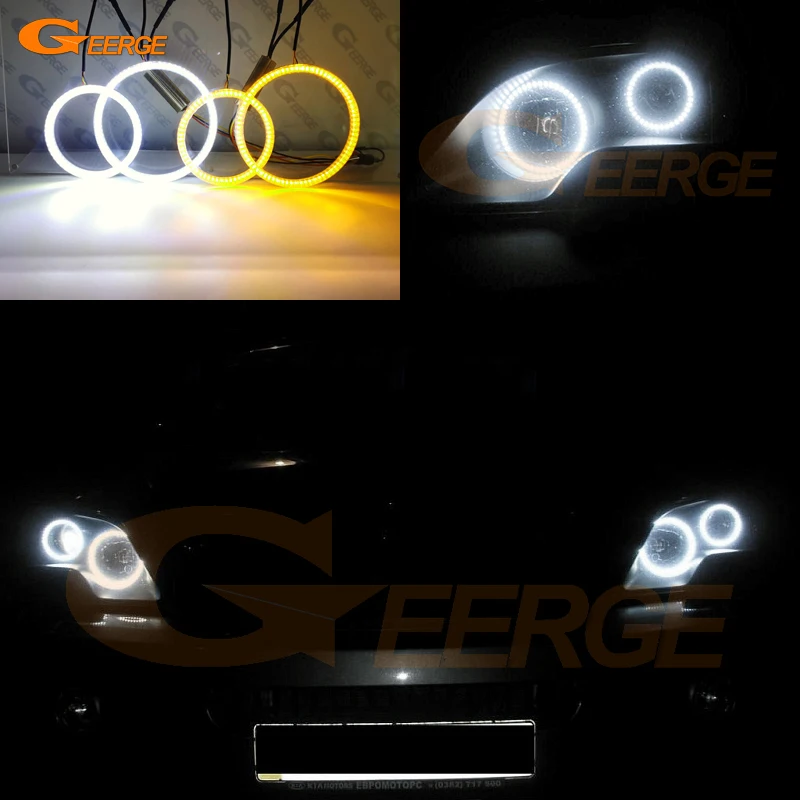 

For Kia Sorento I BL 2006 2007 2008 2009 Ultra Bright A/W Switchback Day Light Turn Signal Led Angel Eyes Kit Halo Rings