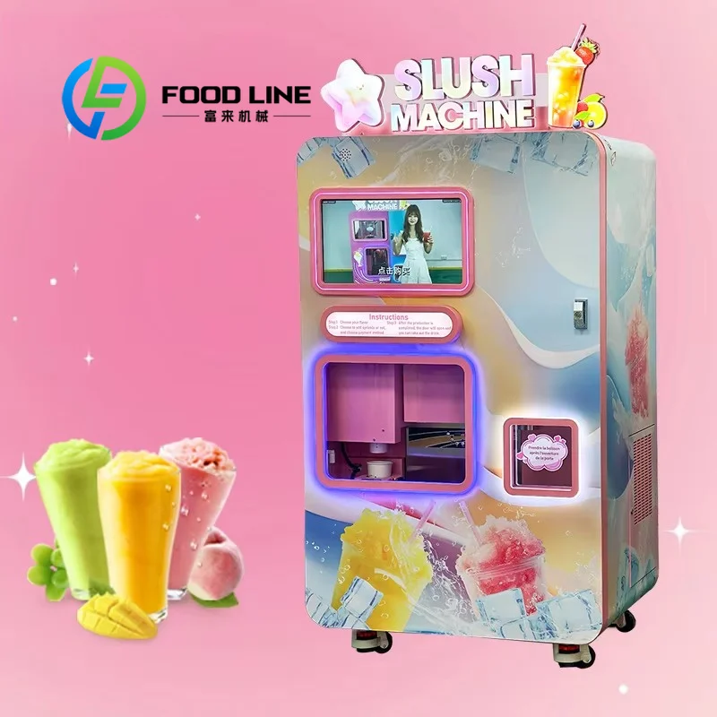 Food Grade Inner Slush Vending Machine All Liquid Contact Components Adopt Safe Material Comply With General Edible