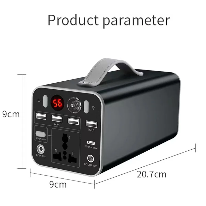 Portable Power 180W 110V/220V 42000mAh Station Generator Battery AC DC output Outdoor Charger Emergency Power Supply Power Bank